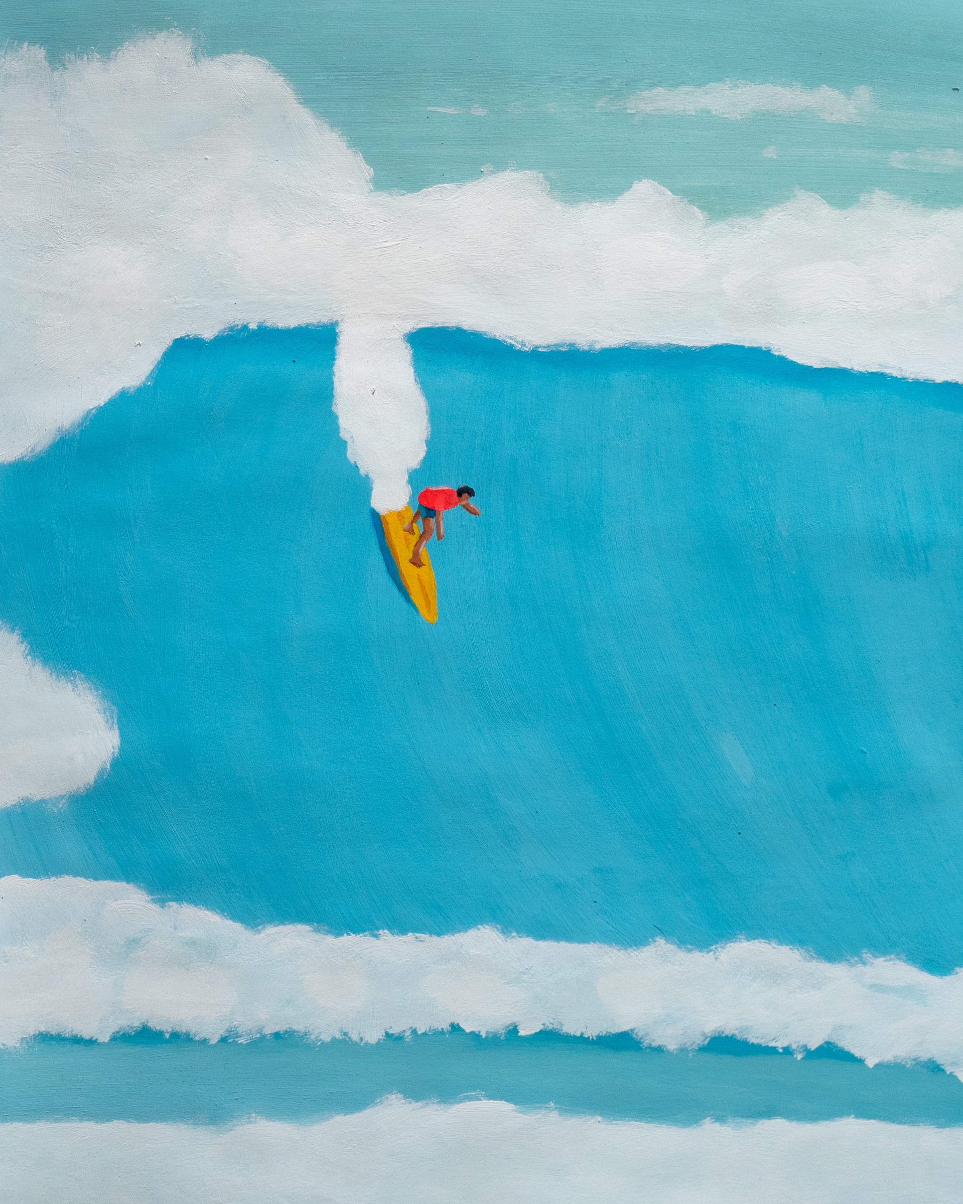 photograph of woman on gym floor