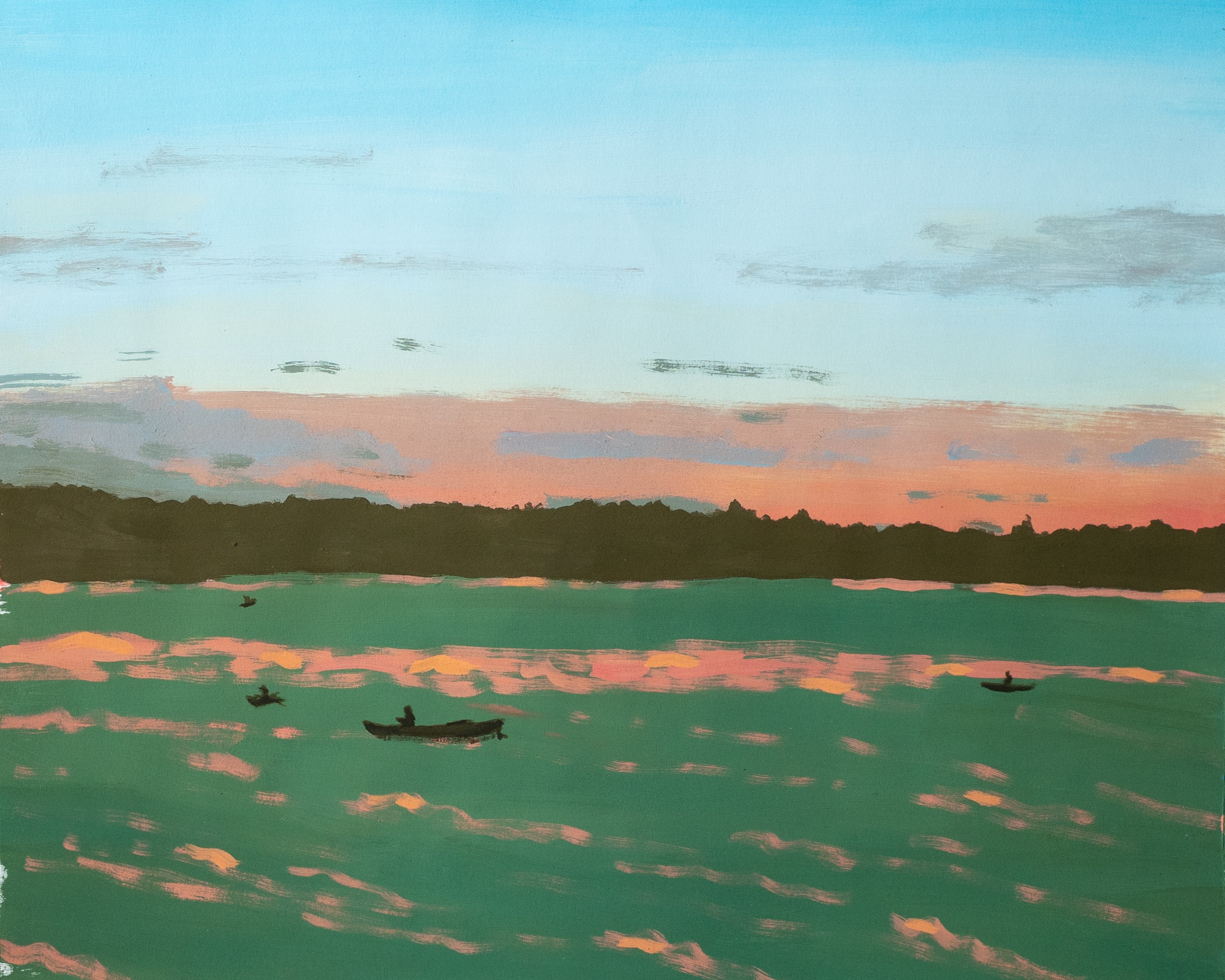 photograph of setting sun